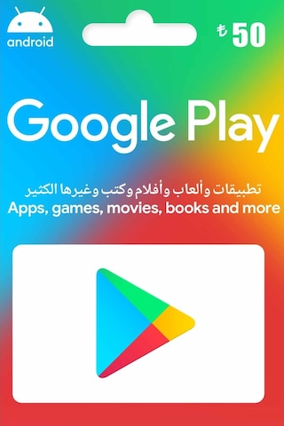 50 Tl Google Play Hediye Kartı (436553480)