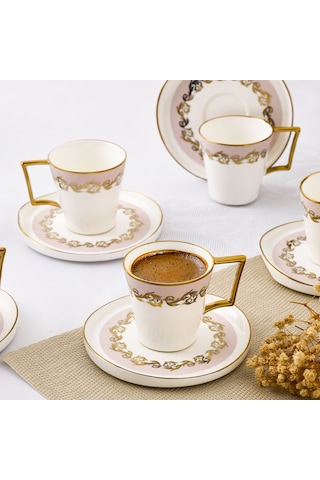 Aryıldız Celestia 12 Parça 6 Kişilik Kahve Fincan Takımı 90 Ml Çok Renkli
