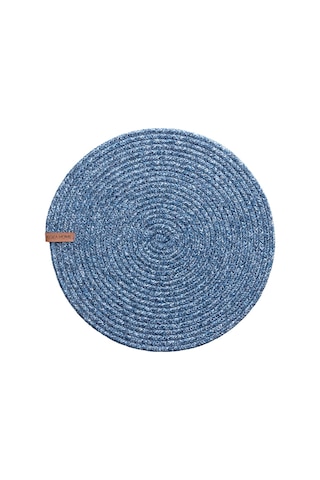 Koza Home Cesta El Yapımı Örgü Lacivert Supla 37x37 4014 Lacivert