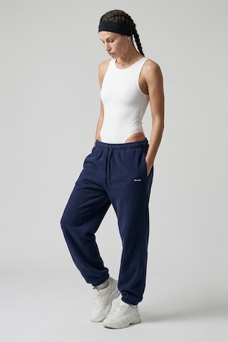 Woneagle Kadın Lacivert Oversize Rahat Kesim Yüksek Bel Lastikli Paça Jogger Eşofman Altı Lacivert Lacivert