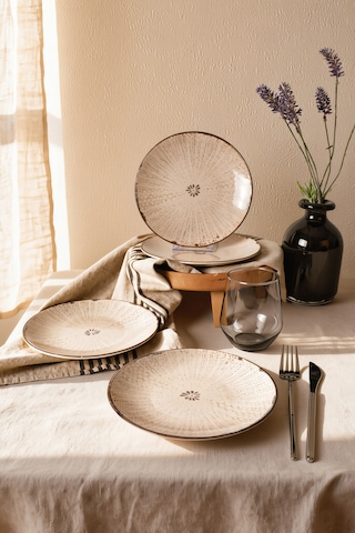 Keramika Forest Line Deep Pasta Tabağı 20 Cm 4 Adet 23444 Çok renkli