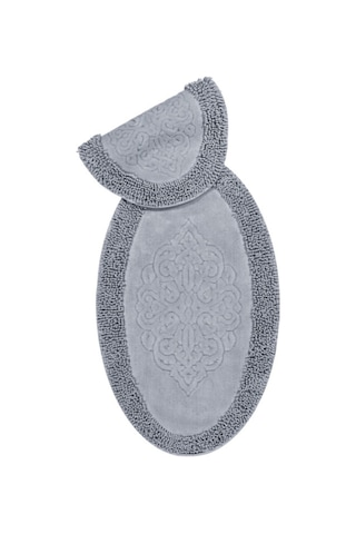 Pamuklu Nazande 2'li Klozet Takımı Gri 60 x 100 / 50 x 60 CM Gri Pamuklu Nazande 2'li Klozet Takımı Gri 60 x 100 / 50 x 60 CM Gri