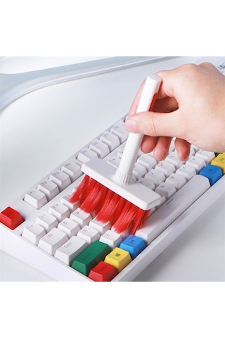 Çok Amaçlı Kırmızı Hassas Fırça Başlıklı Bilgisayar Laptop Temiz