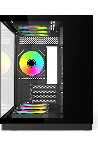 Hyper Rocket V332 Micro-atx 7 Argb Fan Siyah Oyuncu Kasası