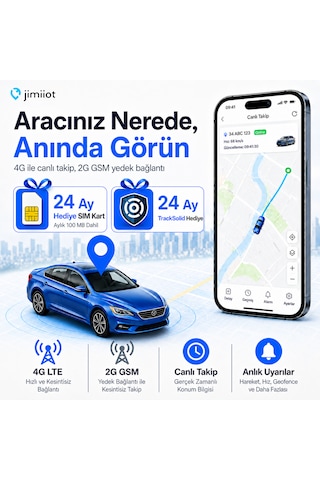 Jimiiot Jimi Iot Vl103m 4g Gps Araç Takip Cihazı Motosiklet Takip, Ip66, 9-90vjimivl103m