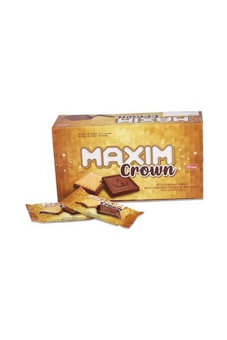Maxim Crown Kakaolu Bisküvi 10 Gr. 24'lü 6 Paket (1 Koli)