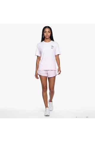 Anta Serve Smash Repeat Kadın Pembe T-shirt 862628108 Çok Renkli