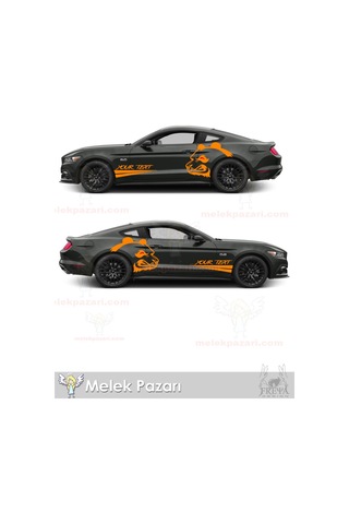 120X85 cm- Kızgın Panda Oto Arka Çamuruk Sticker