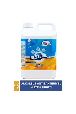 Resteril Doğal Alkolsüz Dezenfektan Yüzey Hijyen Spreyi 5 L