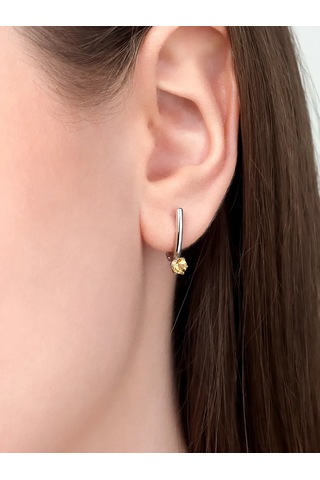 Uvelirnye Tradicii 925 Ayar 925 Ayar Citrinli Küpeler 222393553 Diğer