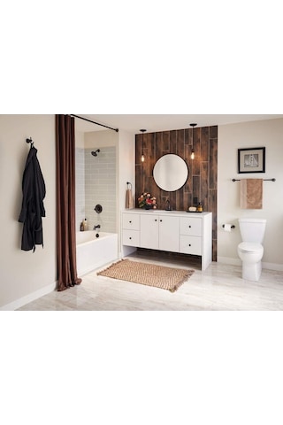 Kın5pc-orb Kinla Banyo Aksesuar Seti, 5 Parça, Yağlı Bronz Çok Renkli