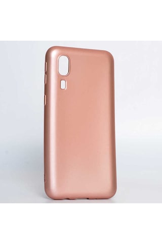 Samsung Uyumlu Galaxy A2 Core Kılıf Zore Premier Silikon Kapak Rose Gold