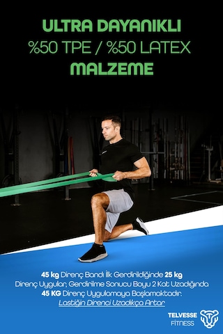 25 + 35 + 45 Kg 3'lü Set Barfiks Lastiği Gym Resistance Band Antrenman Kas Geliştirme Bandı