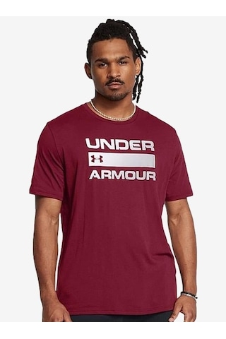 Under Armour Ua Team Issue Wordmark Ss Erkek Günlük Tişört Bordo