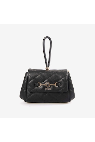 Guess Kadın Vegan Frances Mini Postacı & Çapraz Çanta Hwqg2241780 Siyah