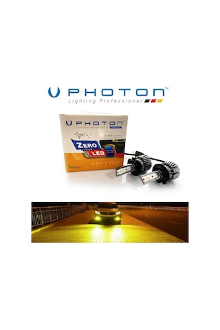 H7 Led Xenon Oto Ampul Photon Zero Fansız Sarı