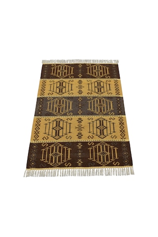 Kilim Antik El Dokuma Modern Tarz Özel Tasarım Yün Kilimi 0148 - Yeni - Çok Renkli