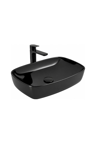 Serel Minimal Tezgahüstü Siyah Lavabo - 1633dxl060h Diğer