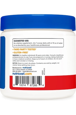 Nutricost Magnesium Citrate 210 Mg - 83 Servis - Fruit Punch Flavored