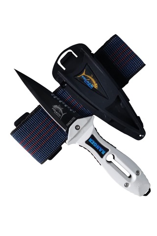Pelajik Ranger Pro Kol Bandı Dalış Bıçağı Şiş Kakıçlı Paslanmaz Çelik Zıpkıncı Bıçağı BEYAZ