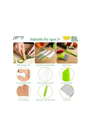 Primepickings Çocuk Yemek Bıçağı Seti 13 Adet Erken Çocukluk Eğitimi Mutfak Aletleri Diğer