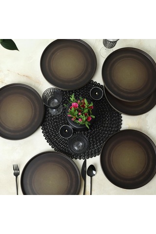 Vintage Stackable Servis Tabağı 27 Cm 6 Adet 21781 Çok Renkli