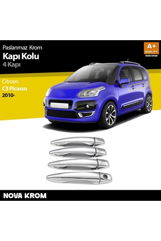 Citroen C3 Picasso Krom Kapı Kolu 4 Kapı 2010-2017