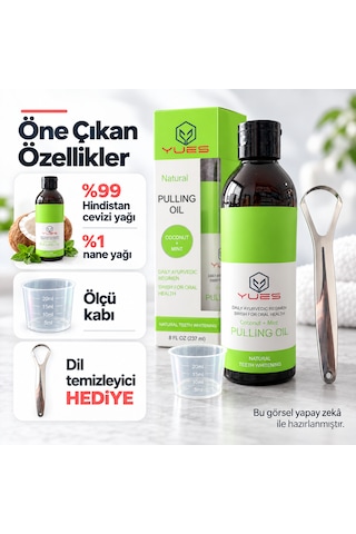 Yues Oil Pulling Ağız Bakım Yağı 237 Ml Dil Temizleyici Hediyeli