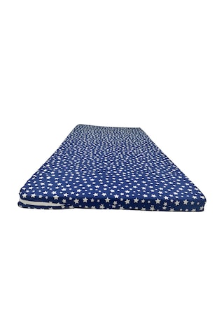 Sünger Yatak 70x180x6 Cm, Yer Yatağı,yer Minderi,şantiye,karavan,deprem Yatağı-lacivert Yıldız