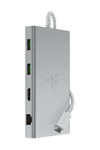 Razer Usb-c Bağlantı İstasyonu - Hdmı, Gigabit Ethernet, 3,5 Mm Ses Bağlantı Noktası, Usb-a Ve -c İle 11 Bağlantı Noktası, Windows Ve Mac İle Uyumlu 4k Ekran Çıkışı, 7.1 Surround Ses Mercury