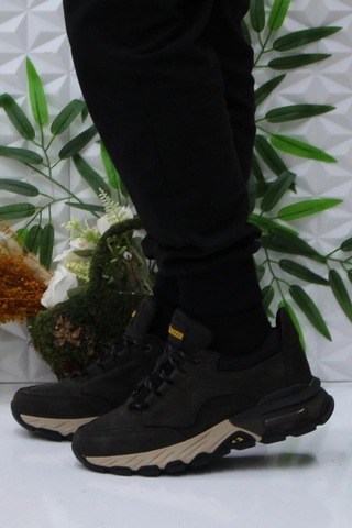 Bulldozer 250011 Antrasit Nubuk Rahat Orijinal Ürün Hakiki Deri Erkek Ayakkabı Antrasit