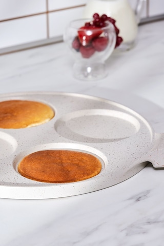 Karaca  Mutfaksever Biogranit 4 Eggs Pankek Tava 26 Cm Krem