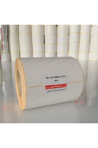 Termal Etiket 100X150 - Barkod Etiketi 1 Rulo 250 Adet Termal Etiket 100X150 - Barkod Etiketi 1 Rulo 250 Adet