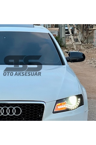 Audi A4 B8 2009 Ve Arası2014 Yarasa Ayna Kapağı Piano Black Abs Plastik Batman