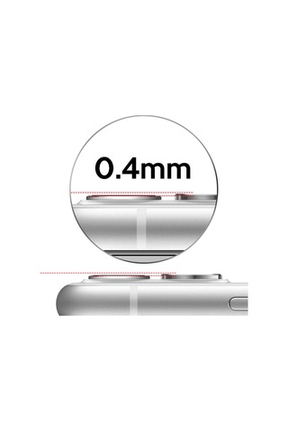 Ally Apple Uyumlu iPhone 11 6.1 3D Metal Çerçeveli Kamera Lens Koruyucu (271866569)