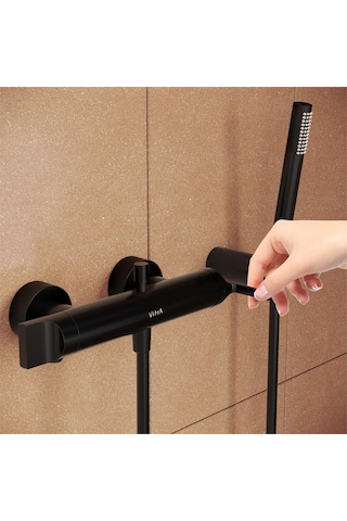 VitrA Suit Banyo Bataryası Parlak Siyah A4281839 Krom
