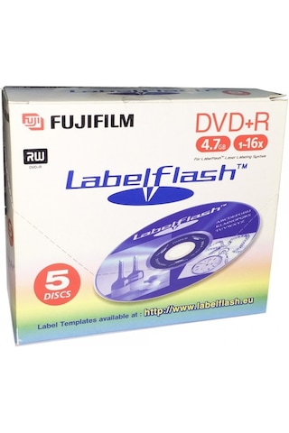 Fujifilm Dvd +R Printable Labelflash 4.7GB 120 Min Boş DVD 5 Adet Kutulu