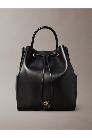 Calvin Klein Kadın Ck Drawstring Sırt Çantası-12531 Siyah/altın