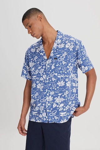 Lee Relaxed Fit Geniş Kesim Kısa Kollu Lacivert Gömlek - Lm28205298qf 001