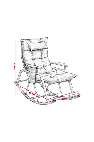 Relax Sallanan Sandalye Kahverengi Çok Renkli