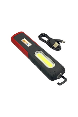 El Feneri-çalışma Lambası Ledli 3 Fonksiyonlu Usb Şarjlı Mıknatıslı-askılı-ayaklı 170 40 Mm