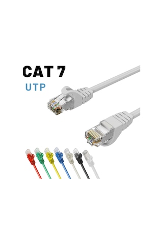 Irenıs Beyaz 15 Metre Cat7 Utp Ethernet Network İnternet Lan Ağ Kablosu Irenıs Beyaz 15 Metre Cat7 Utp Ethernet Network İnternet Lan Ağ Kablosu