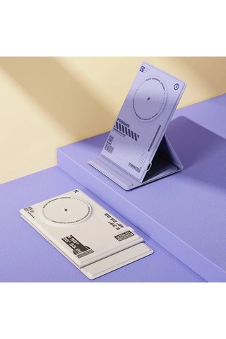 W50 Magsafe Standlı Kablosuz Şarj Cihazı - Beyaz