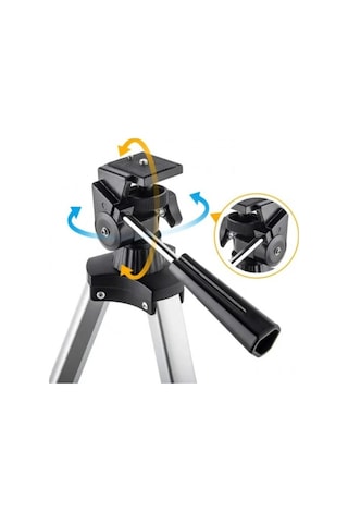 400 X 70 Mm Refrakter Teleskoplar 15x150x , Telefon Adaptörlü Reflex Karayı Düz Göstermekte