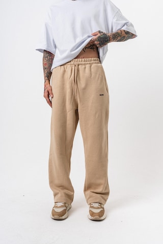 Erkek Respire Yazı Detaylı Basic Baggy Eşofman Altı Bej
