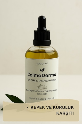 Calmaderma Kepek & Ferahlık 100 Ml - Çay Ağacı & Tamanu Saç Bakım Yağı
