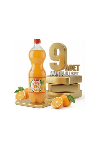 Afia Keyfim Portakallı Gazoz 9x1 Lt
