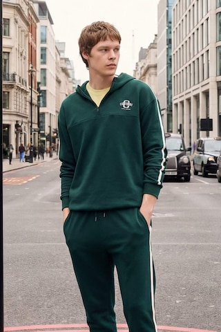 Defacto Boxy Fit Kapüşonlu Baskılı Sweatshirt F8659ax26spgn465 Yeşil-gn465