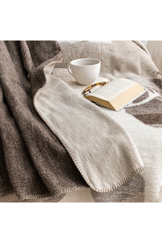 Schafer Home Deer Çift Kişlik Battaniye 200x220 Cm 1 Parça-kahverengi Kahverengi