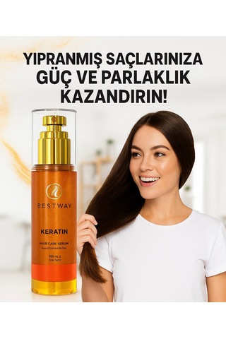 Keratin Yağlı Saç Bakım Serumu
